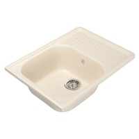 Мойка MIXLINE ML-GM18 с крылом, бежевая