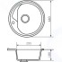 Мойкa MIXLINE 525065 ML-GM10 круглая терракотовая