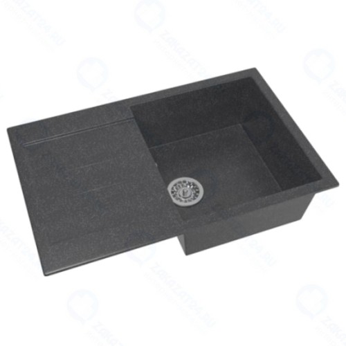 Мойка MIXLINE ML-GM31 с крылом, черная