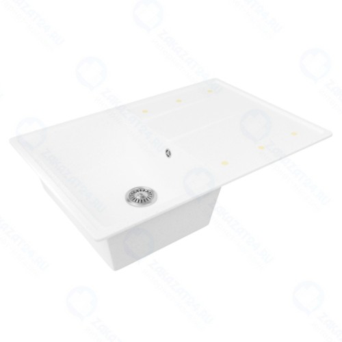 Мойка ZOX 544308 ZX-GM 06 с крылом белая