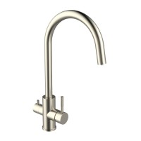 Смеситель для кухни Agger Zest A0700733 с каналом питьевой воды, глянцевый никель