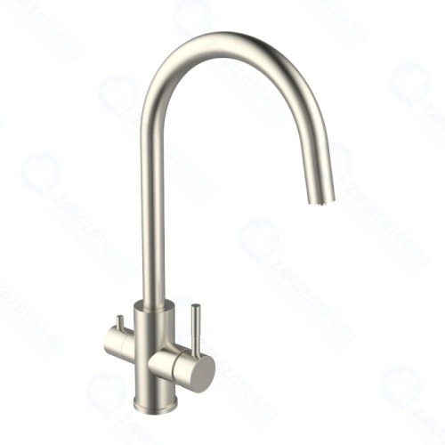 Смеситель для кухни Agger Zest A0700733 с каналом питьевой воды, глянцевый никель