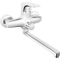 Смеситель для мойки FERRO BTG3A FERRO Tiga VerdeLine настенный с вращающимся изливом 190мм, без душевого комплекта