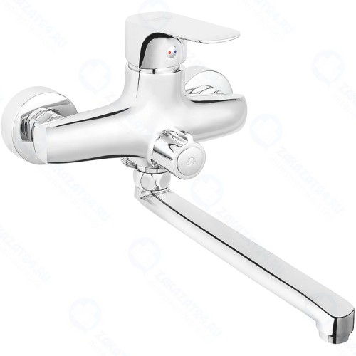 Смеситель для мойки FERRO BTG3A FERRO Tiga VerdeLine настенный с вращающимся изливом 190мм, без душевого комплекта