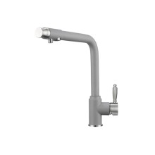 Смеситель для кухни GRANULA GR-2301 алюминимум, с краном для питьевой воды Смеситель для кухни GRANULA GR-2301 алюминимум, с краном для питьевой воды