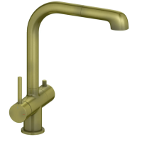 Смеситель для кухни с подключением фильтра и выдвижной лейкой Timo Saona 2346/02FL антик