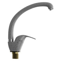 Смеситель для кухни ZOX ZX-GS01 серый высокий излив