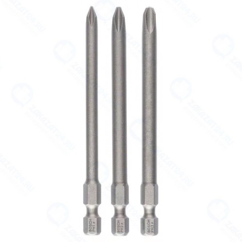 Бита Bosch Hard 89 мм PH1/2/3, 3 шт.
