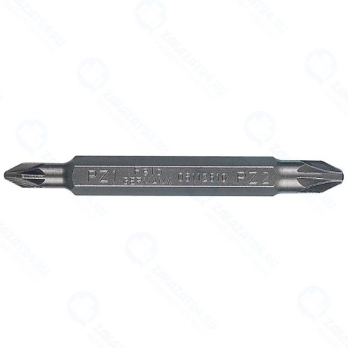 Бита двухсторонняя Felo 06112610, серия Industrial, PZ1/PZ2, 60мм