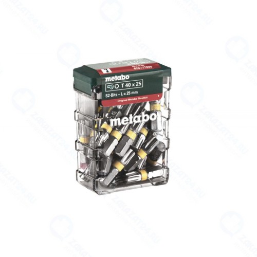 Биты Metabo Torx TX 40*25 мм, 25 штук в пласт. футляре (626717000)