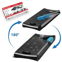 Резак сабельный+роликовый Brauberg RS10, А4, 10 л. 3 в 1+обрезчик углов, длина реза 330 мм