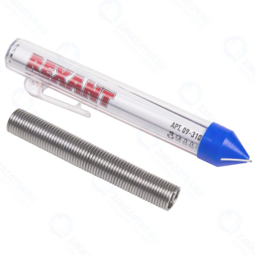 Припой с канифолью REXANT 20 г d=1.0 мм (Sn60 Pb40 Flux 2.2 %)