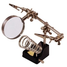 Держатель с лупой "третья рука" Rexant 12-0252 (ZD-10G)