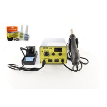 Паяльная станция ELEMENT 902D, фен+паяльник, цифровая индикация Паяльная станция ELEMENT 902D, фен+паяльник, цифровая индикация