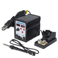 Паяльная станция REXANT (паяльник + термофен) с цифровым дисплеем 150-500 °С (R898D)