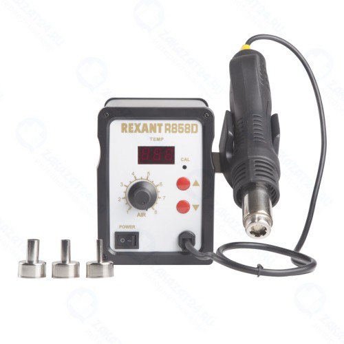 Паяльная станция (термофен) REXANT с цифровым дисплеем, 150-500 °С