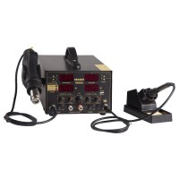 Паяльная станция (термофен) REXANT 3 в 1 (паяльник, термофен, источник питания), 100-480 °С