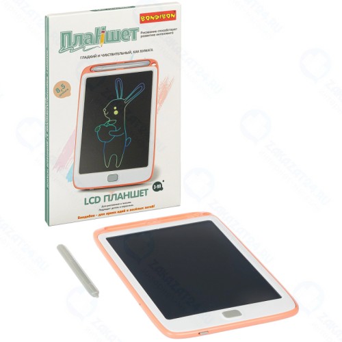 Планшет BONDIBON ВВ4817 жидкокристаллический экран 8,5 дюймов, цветные линии, цвет корпуса оранжевый