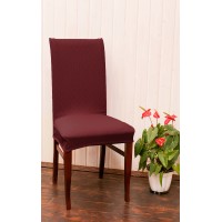 Чехол на стул LuxAlto Fukra ромб, 200 gsm (T001), бордовый