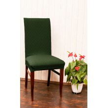 Чехол на стул LuxAlto Fukra ромб, 200 gsm (T001), зеленый