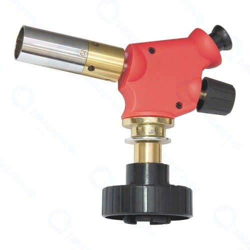 Газовая горелка MATRIX 91427, профессиональная, на бутановый баллон, пьезоподжиг, расширенное сопло