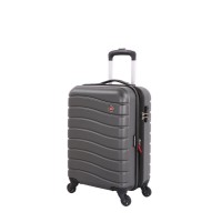 Чемодан SWISSGEAR ALVERSTONE, серый, АБС-пластик, 35 x 25 x 55 см, 37 л