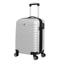 Чемодан SWISSGEAR FRIBOURG, серебристый, АБС-пластик, 37x23x54см, 35 л