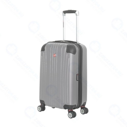 Чемодан WENGER Ridge, АБС-пластик, 31л, серебристый (34х25.5х54 )