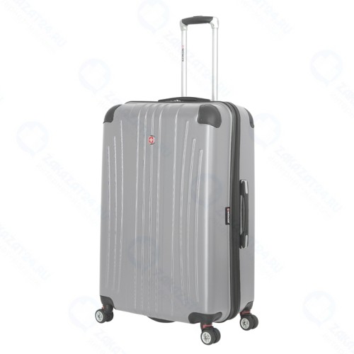 Чемодан WENGER Ridge, АБС-пластик, 47х30.5х75 см, 92л серебристый