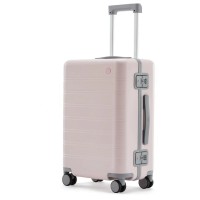 Чемодан Xiaomi Ninetygo Manhatton Frame Luggage 20", розовый