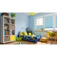 Штора плиссе DECOFEST Плайн бирюзовый 75х160