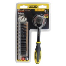 Набор торцевых головок STANLEY 0-94-607, Rotator 1/4", с черным хромированием "Black Chrome", 11 предметов
