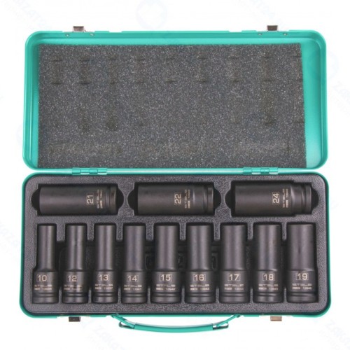 Набор ударных глубоких шестигранных торцевых головок STELS 13998 EQUIPMENT, 1/2