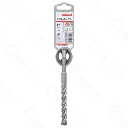 Бур Bosch SDS Plus-7X д/арм.бетона 12x100x165мм