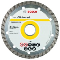 Алмазный диск Bosch 2608615037, алмазный, 125х22.23 мм, универсальный Turbo