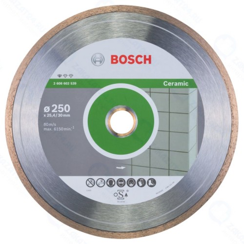 Алмазный диск Bosch 2.608.602.539 Standard for Ceramic250-30/25,4 по керамике