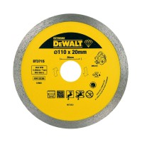 Диск алмазный по керамике сплошной DeWALT DT3715 для/DWC410 110Х20,H=8ММ