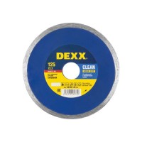 Алмазный диск DEXX CLEAN AQUA CUT 125 мм, по кафельной и керамической плитке (125х22.2 мм, 5х1.8 мм)