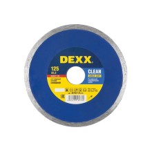 Алмазный диск DEXX CLEAN AQUA CUT 125 мм, по кафельной и керамической плитке (125х22.2 мм, 5х1.8 мм) Алмазный диск DEXX CLEAN AQUA CUT 125 мм, по кафельной и керамической плитке (125х22.2 мм, 5х1.8 мм)