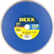 Алмазный диск DEXX CLEAN AQUA CUT 230 мм, по кафельной и керамической плитке (230х22.2 мм, 5х2.3 мм) Алмазный диск DEXX CLEAN AQUA CUT 230 мм, по кафельной и керамической плитке (230х22.2 мм, 5х2.3 мм)