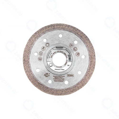 Круг алмазный Metabo, 115x22.23мм по плитке сплошн. prof (628578000)