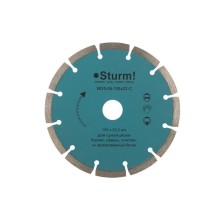 Диск алмазный Sturm! 9020-04-150x22-C, сухая резка, сегментный 150мм Диск алмазный Sturm! 9020-04-150x22-C, сухая резка, сегментный 150мм