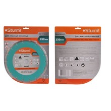 Диск алмазный Sturm! 9020-04-230x22-C, сухая резка, сегментный 230мм