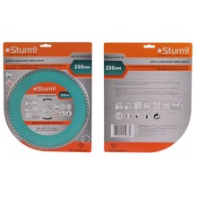 Диск алмазный Sturm! 9020-04-230x22-TW, сухая/влажная резка Turbo Wave 230мм