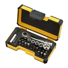 Набор бит и головок с мини трещоткой Felo 05772306, PZ/PH/TX/HEX, 33 шт в кейсе Набор бит и головок с мини трещоткой Felo 05772306, PZ/PH/TX/HEX, 33 шт в кейсе