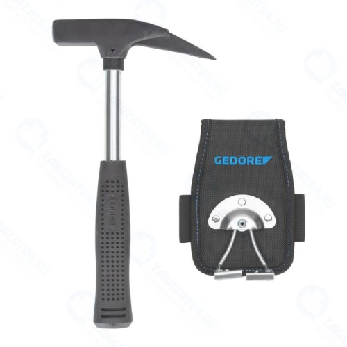 Набор инструмента рабочий Gedore 3100561, молоток и сумка с металлической опорой для молотка, 100 х 160 х 170 мм