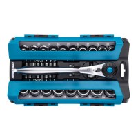 Набор инструментов Gross 14144 1/2", CrV, трещотка 120 зубьев, 36 предметов