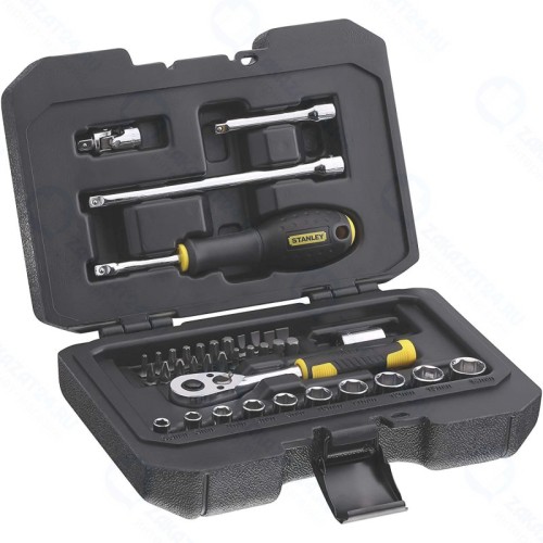 Набор инструментов Stanley STMT82828-1, 1/4 - 38 предметов, с торцевыми головками