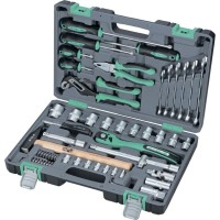 Набор инструментов STELS 14113, 1/2", Cr-V, S2, усиленный кейс, 58 предметов