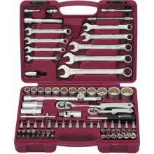 Набор инструментов Thorvik UTS0082/12 1/4", 1/2"DR, 82 предмета Набор инструментов Thorvik UTS0082/12 1/4", 1/2"DR, 82 предмета